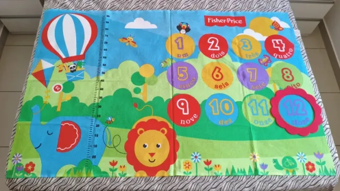 Cenário para fotos de mesversário Fisher Price