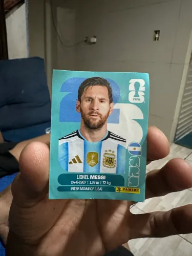 Figurinha Messi copa do mundo