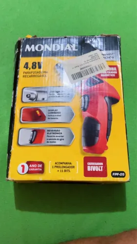 Parafusadeira sem fio Mondial 4.8v