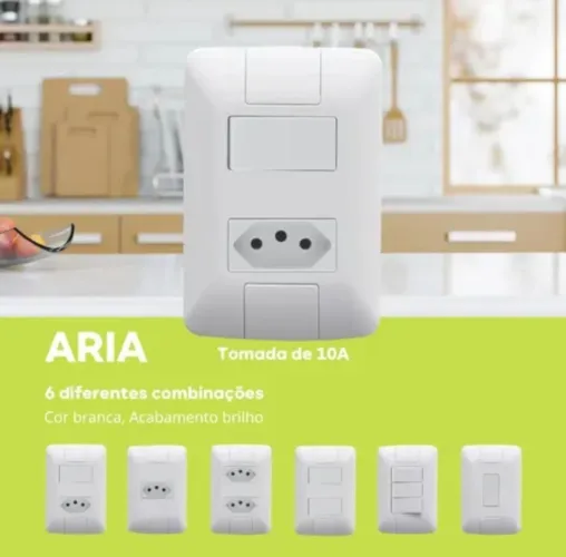Tomada / Interruptor tramontina 