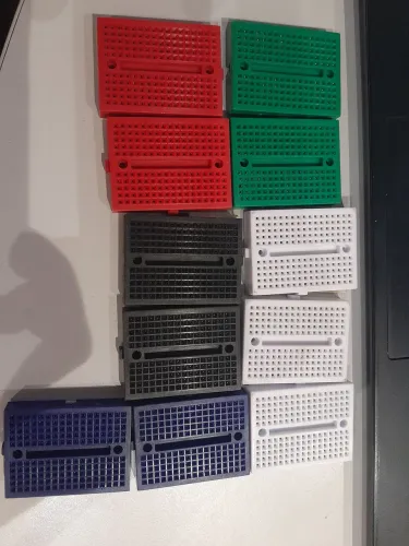 Kit com 11 unidades - Mini Protoboard 170 pontos
