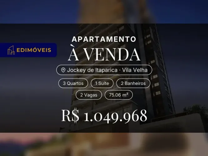 Apartamento 3 quartos no Jockey de Itaparica, venha conhecer seu novo lar!