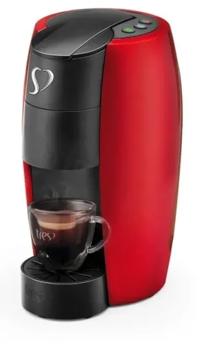 Cafeteira Espresso Lov Automática Vermelha 3 Corações Vermelho.