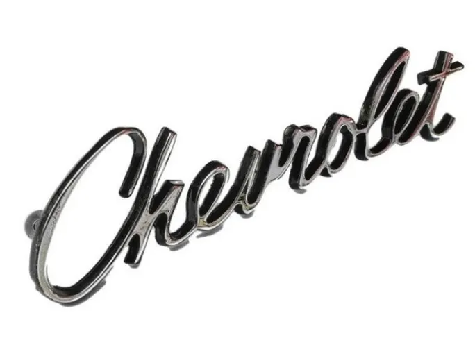 Emblema Chevrolet Opala 71 à 74 da Grade ou Bico do Capô Contorno Preto