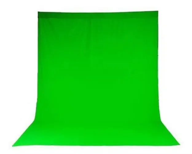 Pano / Tecido Verde Chroma Key Verde 3x2m P/ Fundo Infinito - Filmagem / Live / Vídeo