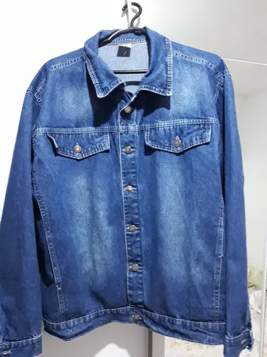 Jaqueta Jeans Masculina Mandalun - Tam.M/Usada 