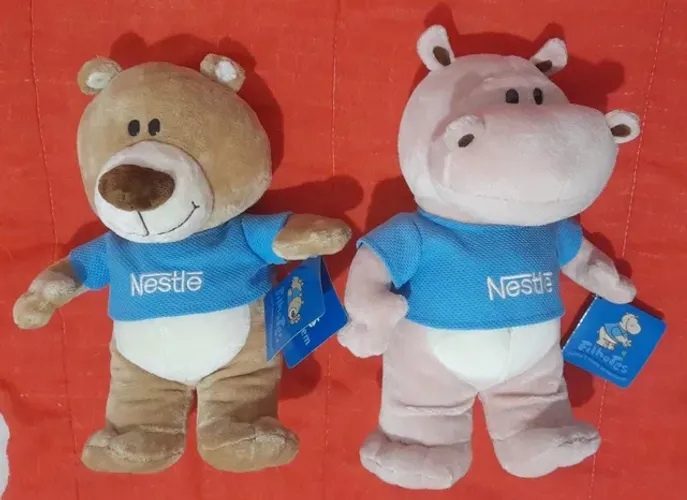 Lote Pelúcias Nestlé antigo, LEIA A DESCRIÇÃO!