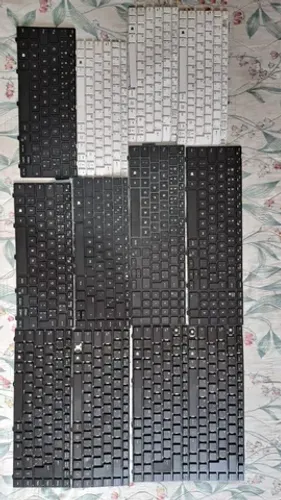 Vendo Lote com 12 Teclados de Notebook Usados para Retirada de Peças Teclado Diversos