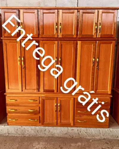 Guarda roupa casal 12 portas 6 gavetas - novo