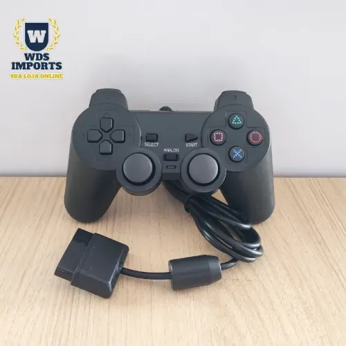 Controle Joystick Playstation 2 Com Fio