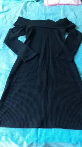 Vestido preto de renda