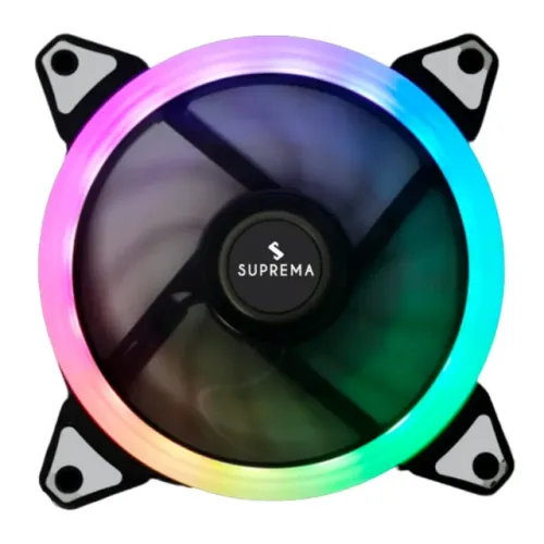 Cooler Fan 120mm Suprema F018 Led Rgb Rainbow 12 Leds - WZetta