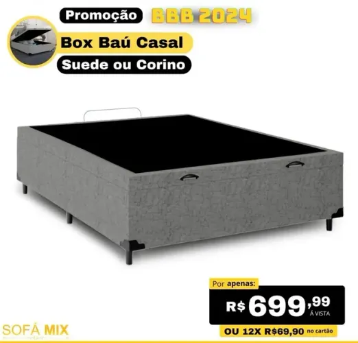 Baú casal pistão a gás 