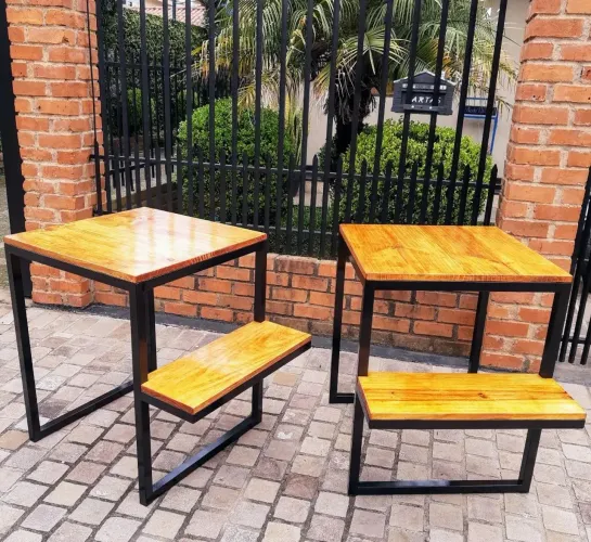 Promo | 75x59x59 | Mesa Bares Restaurante| mesa de ferro | industrial <br>