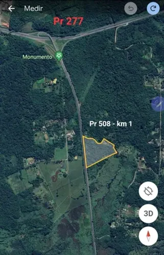 Chácara, Terreno Pr 508 km 01 - ACEITO PERMUTA.