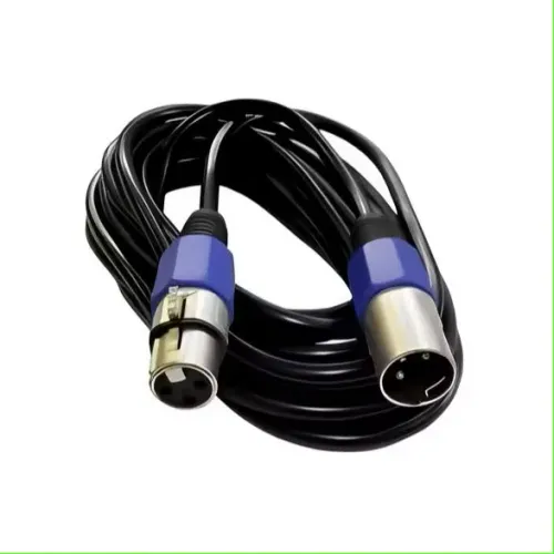 Cabo XLR Canon macho x fêmea de microfone balanceado 1 metro 