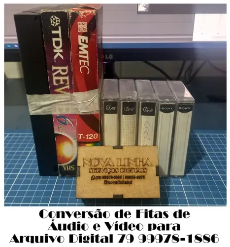 Conversão, Digitalização de Fitas de Áudio e Vídeo