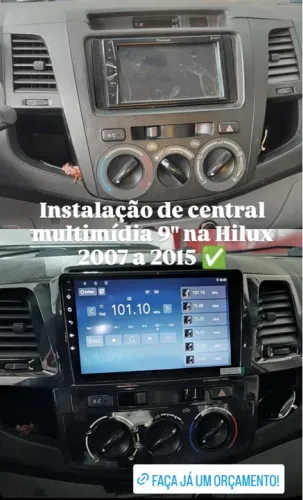 Central Multimídia Android para Toyota Hilux 