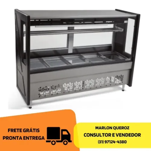 Balcão de Carne 1,75M Preto Polar