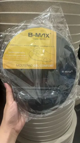 Mouse Pad B-Max BM751 de Tecido Tamanho M 22x26x1.5cm Preto