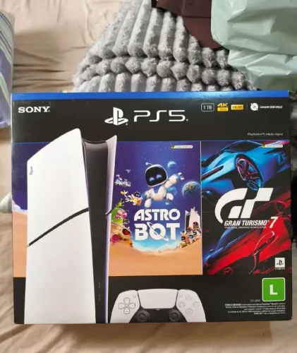 Ps5 slim Novo lacrado avaliamos seu vídeo na troca 