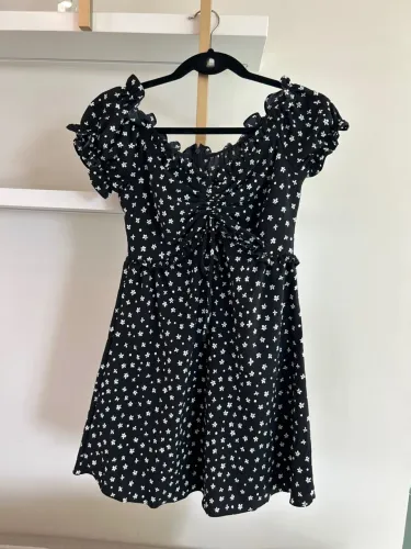 Vestido Floral Preto