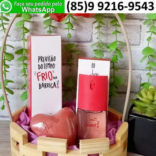 Kit Presente Natal Lembrancinha Amigo Oculto Perfume + Deo Corporal + Sabonete Meu Primeir