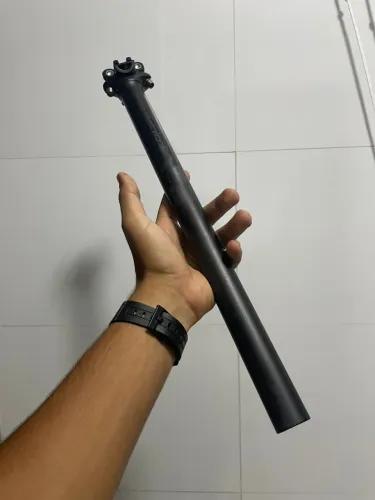 Canote de Carbono MTB para MTB, Peso Leve, 27.2mm 400mm Comprimento, Preto Fosco