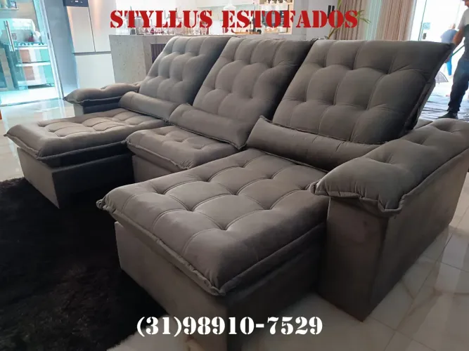 Sofá retrátil 3 módulos 