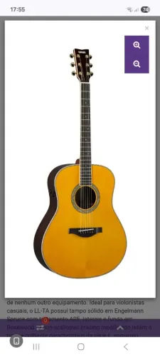 Violão Yamaha Eletroacustico LLTA NOVO NA CAIXA
