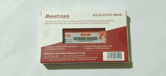 Ssd m.2 NVMe Bestoss 256GB