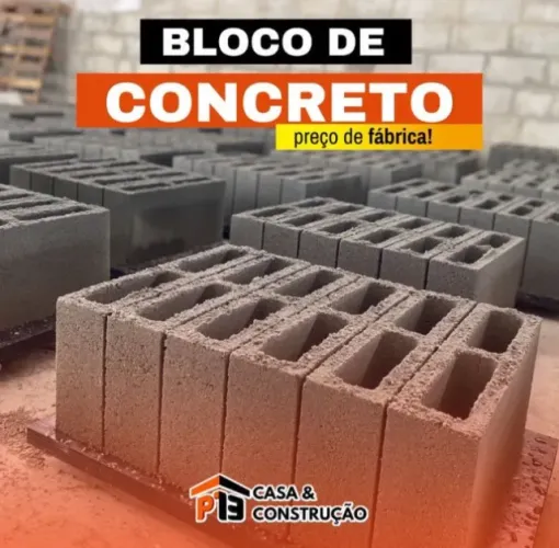 Blocos de Concreto Direto da Fábrica - Preço Imbatível!
