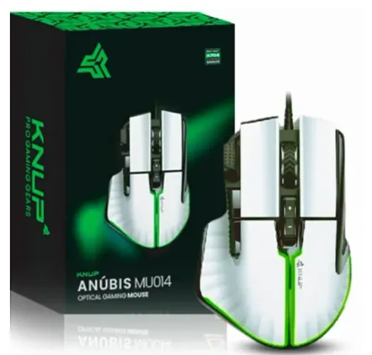 Mouse Gamer Knup KP-MU014 ANÚBIS 7200dpi Led Rainbow