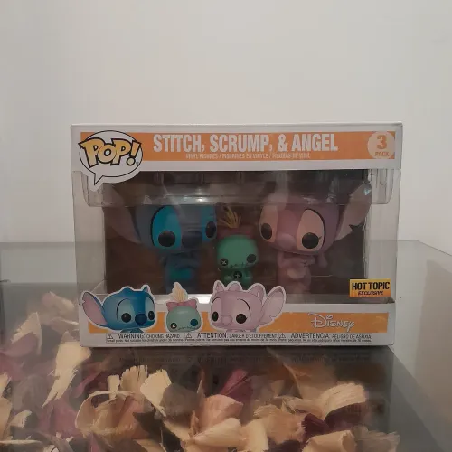 Funko Pop Stitch, Scrump & Angel - Hot Topic Exclusive