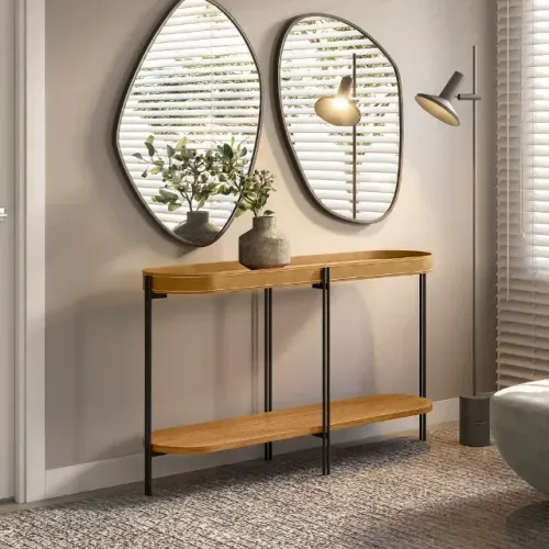  Aparador Decorativo em Couro Ecológico
