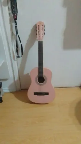 Violão Rosa Pequeno
