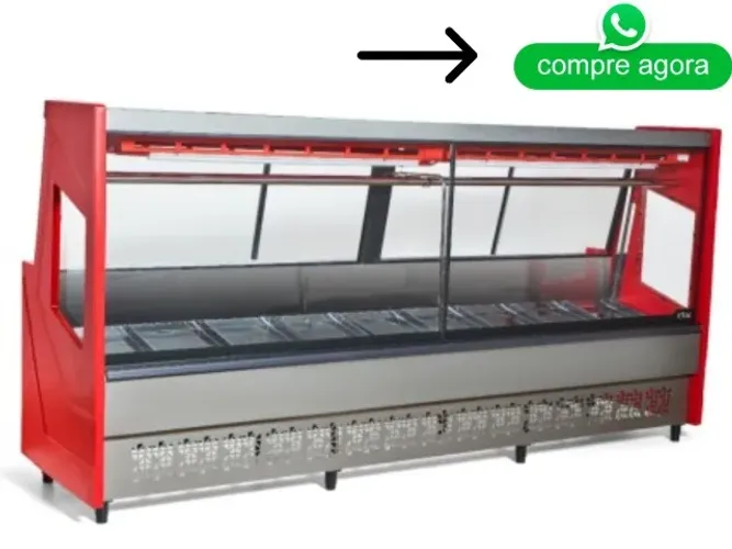 Balcõ de Açougue 3M Vermelho Polar 220v