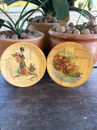 Pratinho oriental de bambu 