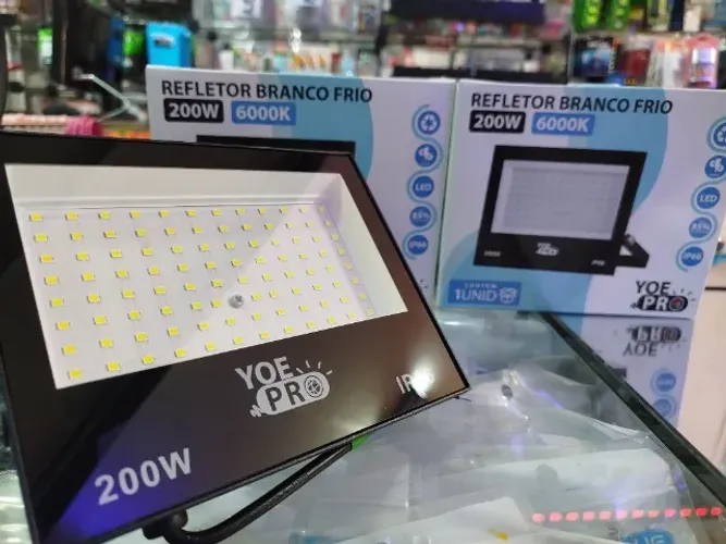 Refletor 200w branco frio (Jk Eletrônicos - Atacado e Varejo)