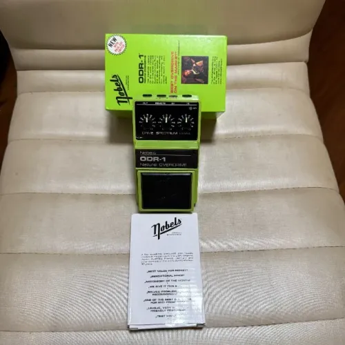 Pedal Nobels Odr-1 Natural Overdrive Verde-escuro - dos antigos - Super Conservado!!