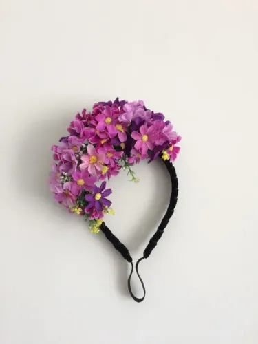 arco de flores lilás - carnaval