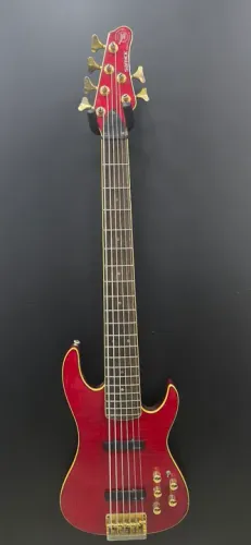 Baixo 6 Cordas Samick Custom Pro Shop Valley Arts - Made in Korea (aceito trocas)