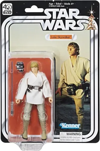 Star Wars The Black Series 40º aniversário Luke Skywalker Figura de 6 polegadas PROMOÇÃO