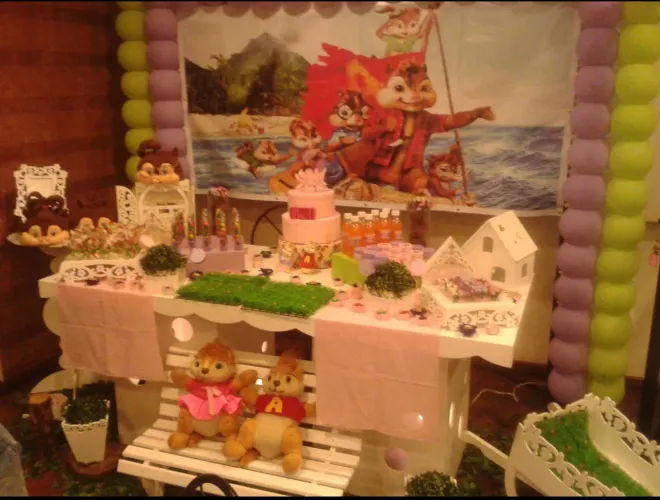 Decoração Festa Alvin e os Esquilos