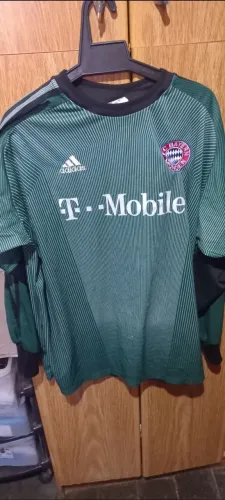 Camisa de goleiro Bayer Munich Verde ( adidas) original Oliver Kahn