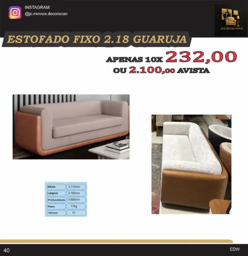 ESTOFADO GUARUJA NO LINHO