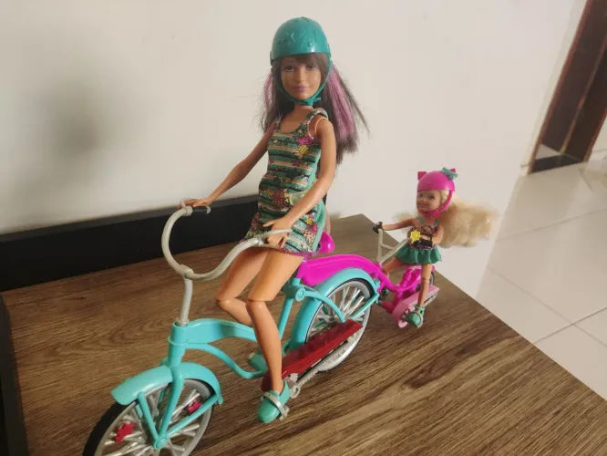 Skipper e Chelsea bicicleta 