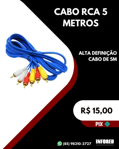 Cabo RCA 5 metros