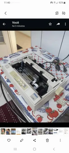 Impressora matricial lx 300 semi nova 127v funcionando tudo certinho 
