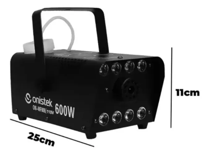 Máquina de Fumaça Onistek 600W com LED e Controle Remoto - Efeitos Incríveis para Eventos 